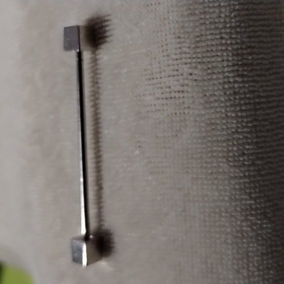 Other - Vintage Men's Silver Collar Bar 1.5" Lenght